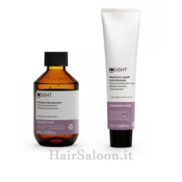 KIT Insight Damaged Shampoo 100ml + Maschera 75ml ristrutturante