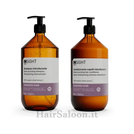 KIT Insight Damaged Shampoo 900ml + Conditioner 900ml ristrutturante