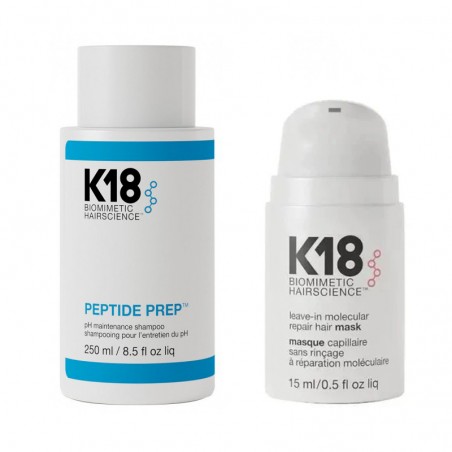 K18 Detox Shampoo 250 ml + Maschera Leave-In Molecular Repair Hair Mask 15ml