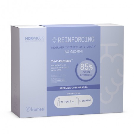 Framesi Morphosis Reinforcing Kit Programma Intensivo Anti-Caduta 24 Fiale + Shampoo 250 ml