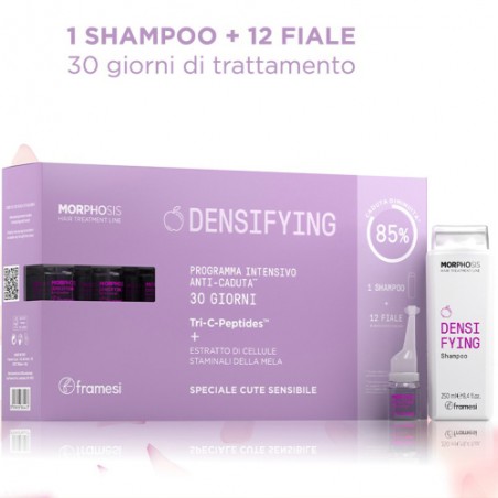 Framesi Morphosis Densifying Programma Intensivo Anti Caduta Fiale 12x7 ml + Shampoo Densifying 250 ml