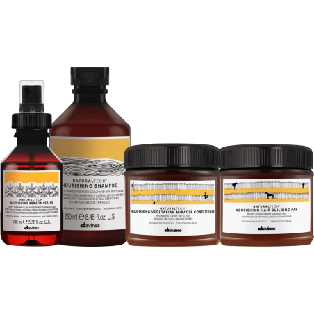 Davines Naturaltech Nourishing kit sealer100ml+pak 250ml+veg cond 250ml+shampoo 250ml